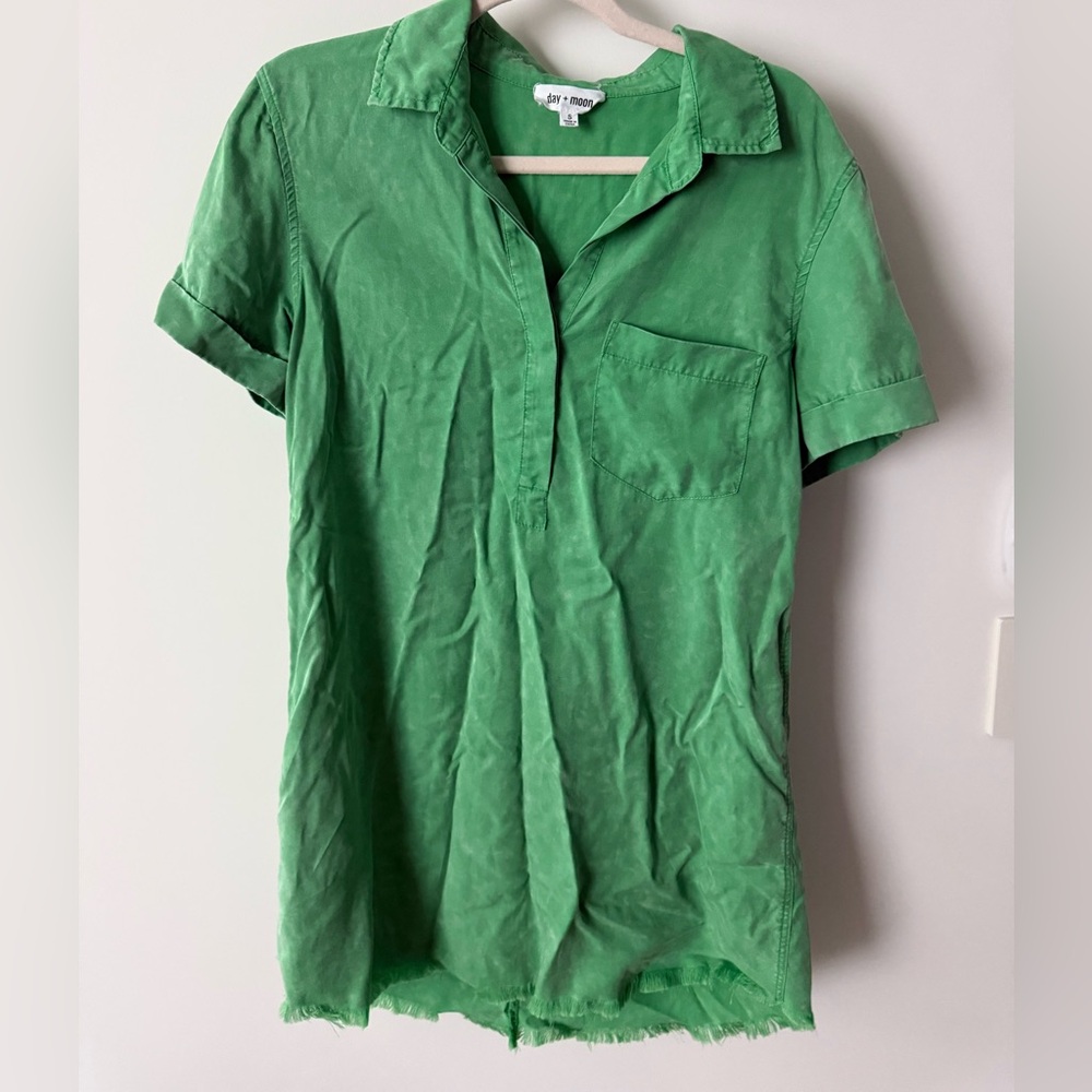 Day + Moon Washed Denim Mini Dress